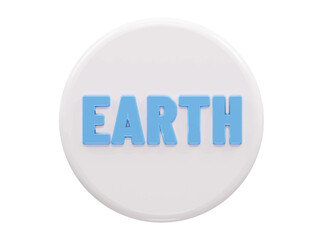 Earth text effect vector illustration