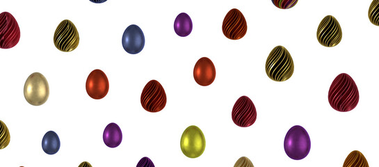 colorful easter eggs