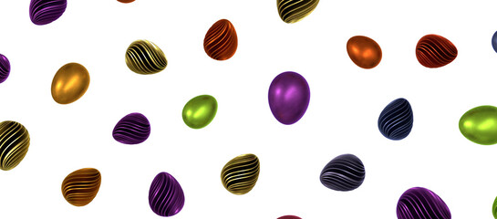 colorful easter eggs