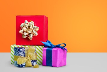 Christmas Gift box and decorations for holiday