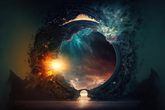 gateway to another world, mystical obscurities Generative AI