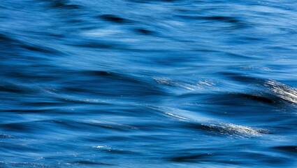 Flowing blue water; British Columbia, Canada