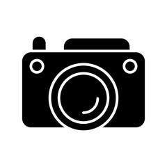 photo camera glyph icon