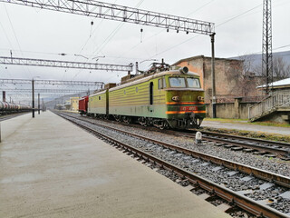 Fototapeta premium Soviet georgian locomotive