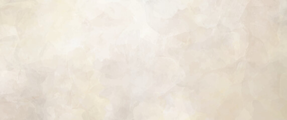 Old paper. Beige vector watercolor art background. Watercolor texture for cards or banner. Pastel color watercolor banner. Stucco. Wall. Brushstrokes and splashes. Painted template for design.