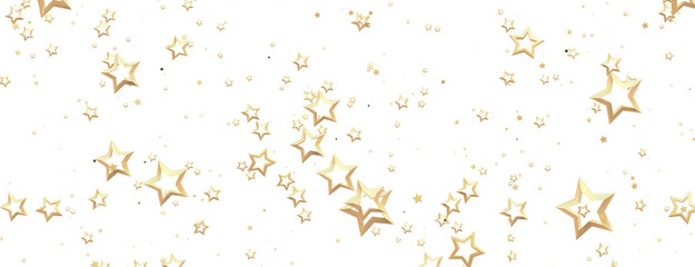 stars. Confetti celebration, Falling golden abstract decoration for party, birthday celebrate,
