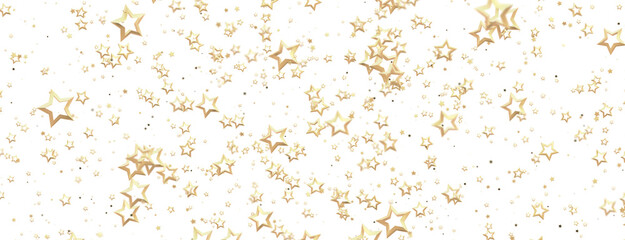 stars. Confetti celebration, Falling golden abstract decoration for party, birthday celebrate,