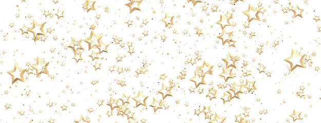 stars. Confetti celebration, Falling golden abstract decoration for party, birthday celebrate,