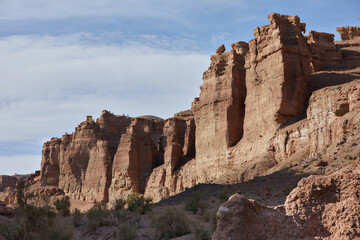 Fototapeta na wymiar Canyon with vulcanic rocks