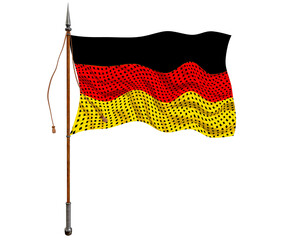 National flag of Germany. Background  with flag  of Germany.