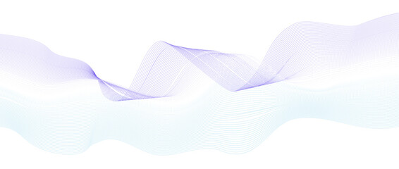 Wave line background with smooth shape. Beautiful wavy line on a white background. Horizontal banner template. Abstract futuristic template. Chrome technological wallpaper.