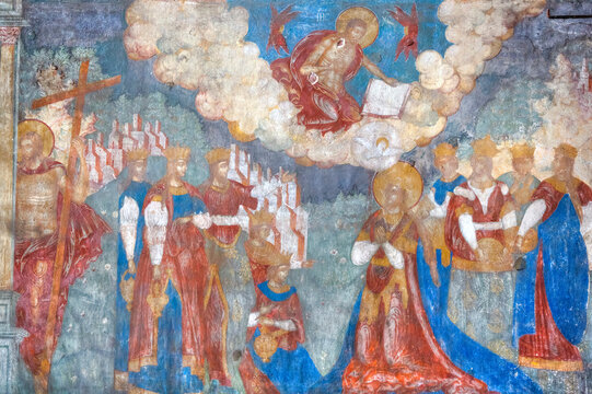 Fresco in the Church of St John the Baptist; Yaroslavl, Yaroslavl Oblast, Russia