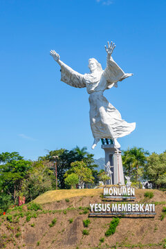 Christ Blessing Statue; Manado, North Sulawesi, Indonesia