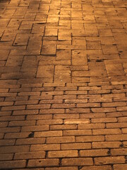 Sunny brick track background