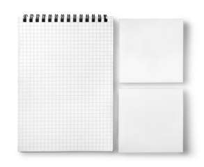 Collection Blank stationery paper notepad  and blank