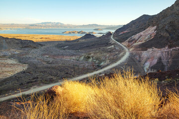 Lake Mead  and dier trail