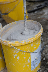 Mörtelmischer - Beton handgemischt