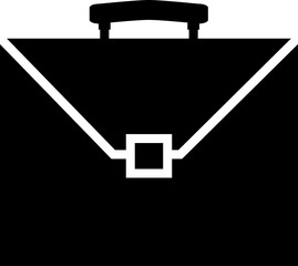 Black briefcase icon