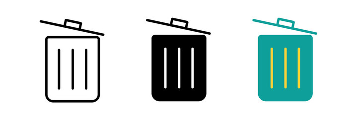 Recycle bin icon. Trash Can icon vector illustration eps 10