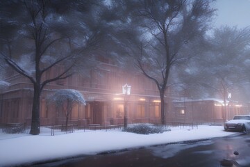 winter in the park - Generative AI