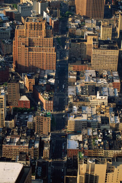 Aerial View of New York City, New York, USA