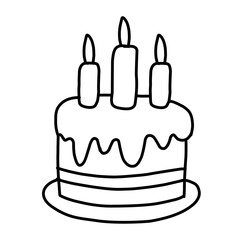 Doodle Party vector icon