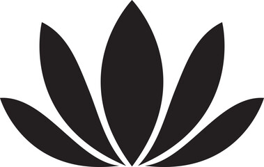 Logo with stylized lotus flower.