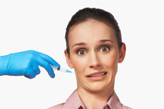 Woman Getting Botox Injection