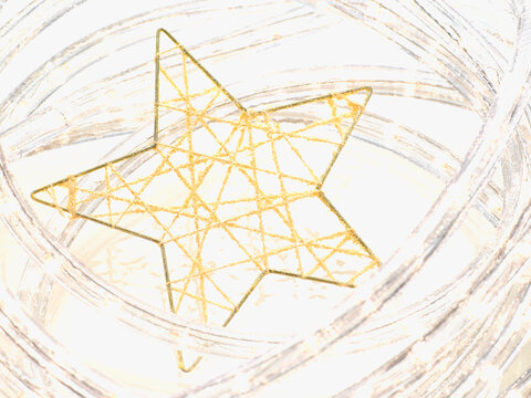 Christmas Star in Christmas Lights