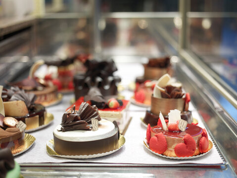 Desserts in Bakery, France