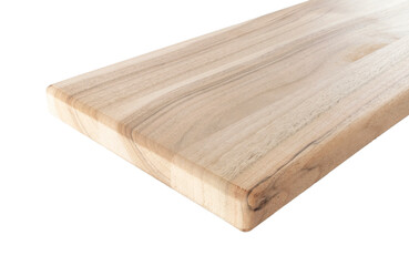Wooden boards, a board with a seamed edge for building a house and interior decoration, on an isolated white