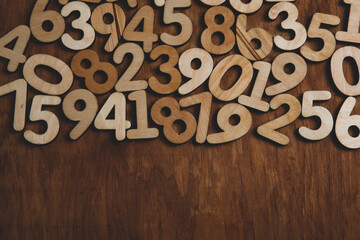 Background of numbers. from zero to nine. Numbers texture. Finance data concept. Mathematic....
