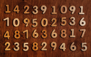Background of numbers. from zero to nine. Numbers texture. Finance data concept. Mathematic....