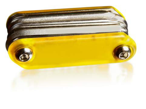 Fold-Up Hex Wrench And Screwdriver Set - Isolated