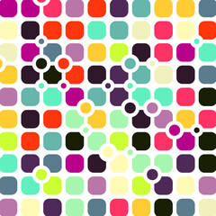Color checkered squares background abstract illustration