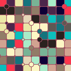 Color checkered squares background abstract illustration