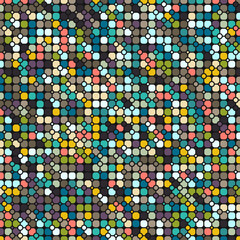 Fototapeta premium Color checkered squares background abstract illustration
