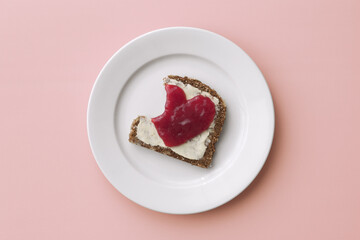 Still Life of Bread with Jam