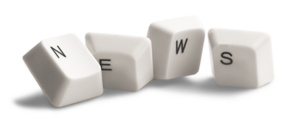 News word made of keyboard keys