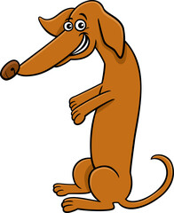 cartoon dachshund dog comic animal character