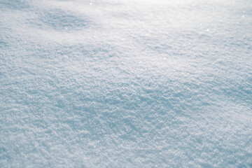 Winter landscape. It's snowy. Snowflakes, drifts of snow. At close range. Snowfall. Nature. Recording space, free space. Background. 