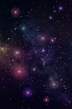 Fototapeta Stars and Nebulae in Outer Space