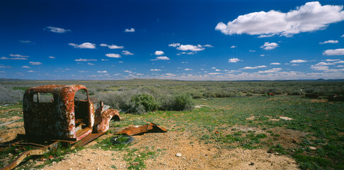 Rusted Car in Outback, Australia
