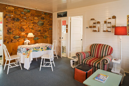 Interior of Rental Cottage in Seaside, Oregon, USA