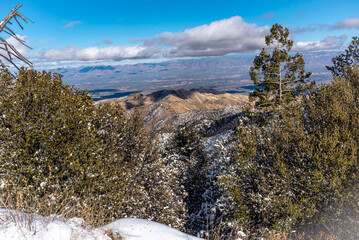 Snow Topped Catalina Mountains in Arizona