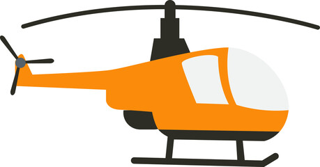 cartoon sketches object element retro of helicopter pictures in childish style icon symbol isolated item on a white background