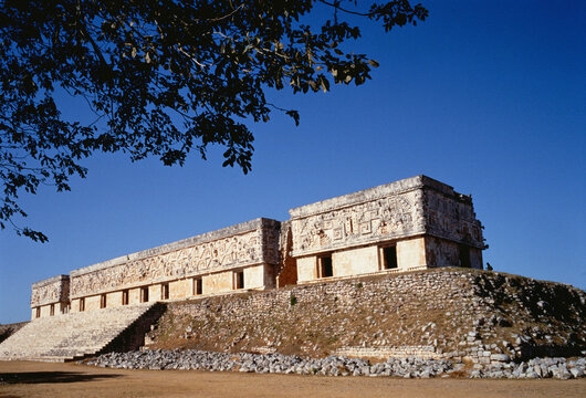 Palace Of The Governor Uxmal Ruins, Mexico