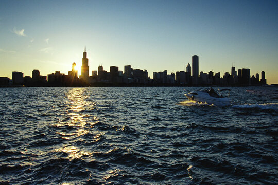 Chicago Skyline, Illinois, USA
