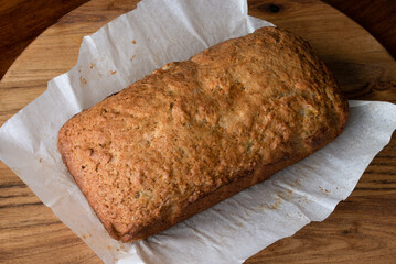 Freshly Baked Banana Bread Loaf