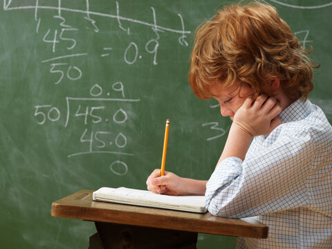 Boy at School